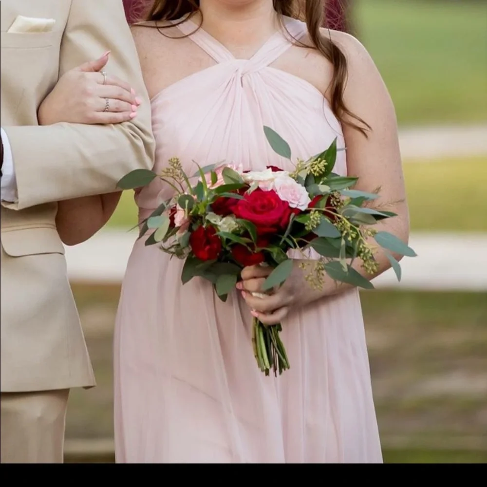 David’s Bridal Blush Dress - Picture 1 of 4